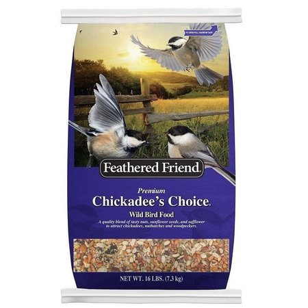 FEATHERED FRIEND Chickadee's Choice Series Wild Bird Food, Premium, 16 lb Bag 14172
